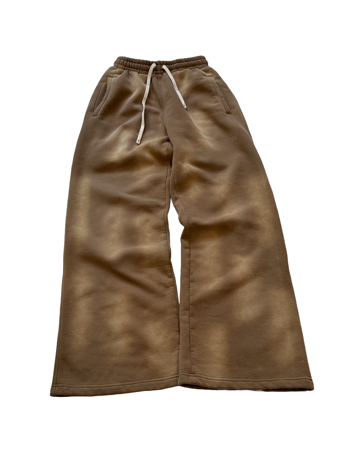 Baggy Acid Wash Sweatpants (brown)
