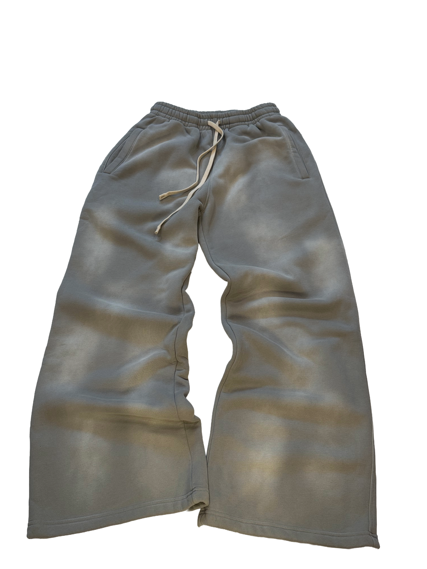 Baggy Acid Wash Sweatpants (Gray)