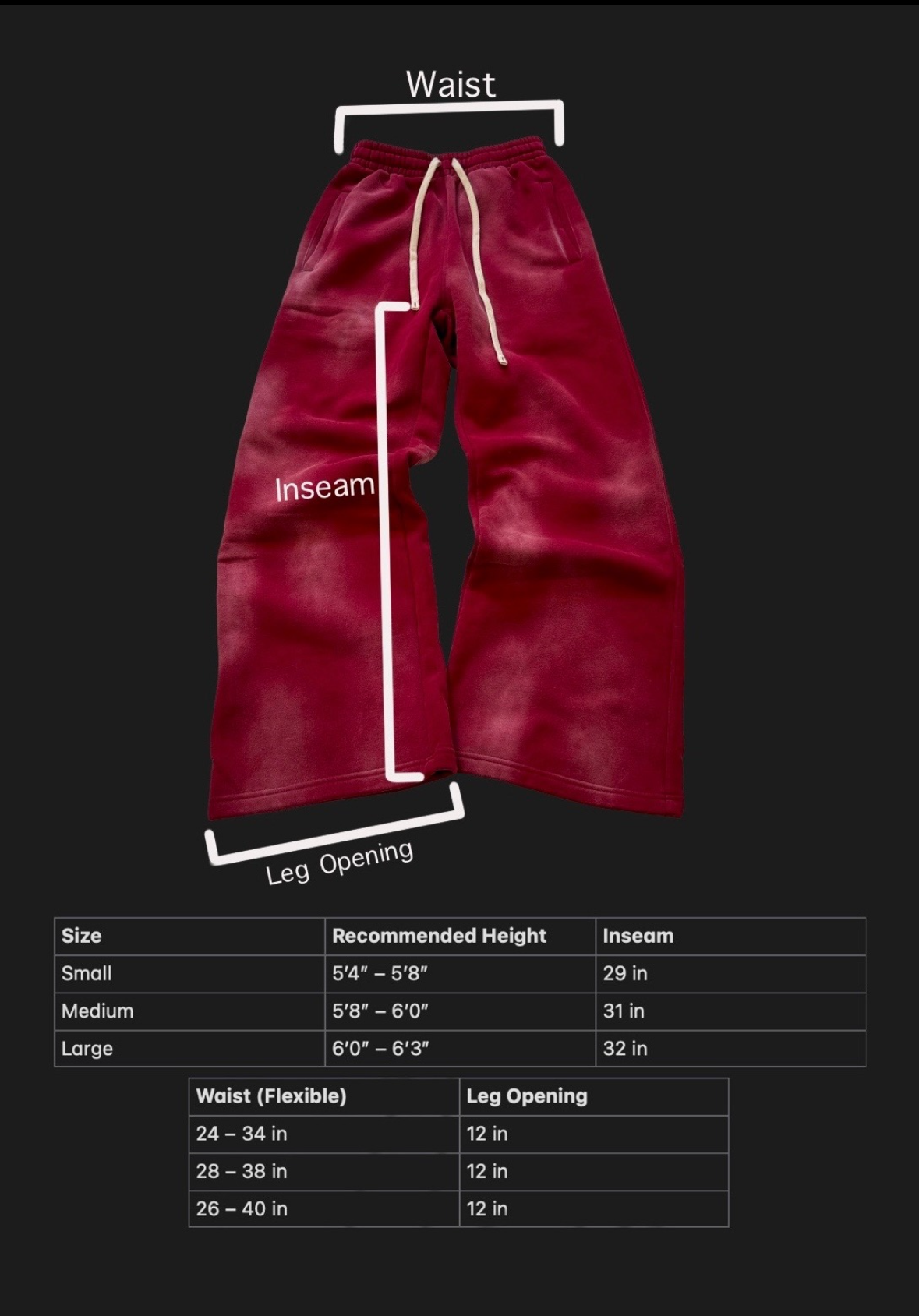 Baggy Acid Wash Sweatpants (brown)